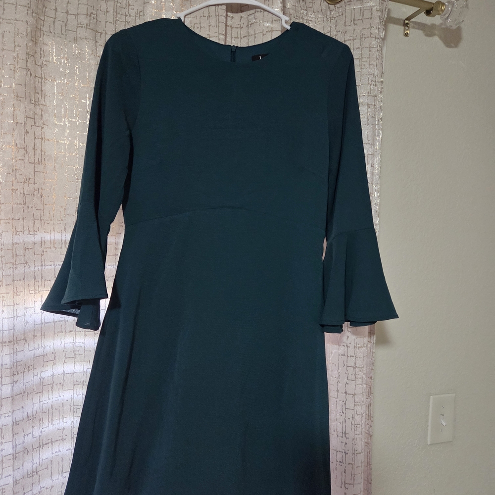 Lulu's Teal Long Sleeve Dress